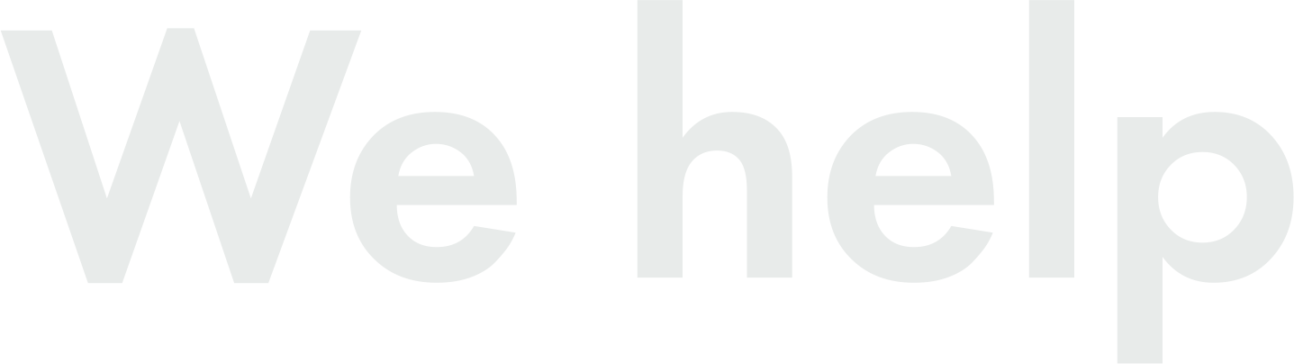 We help